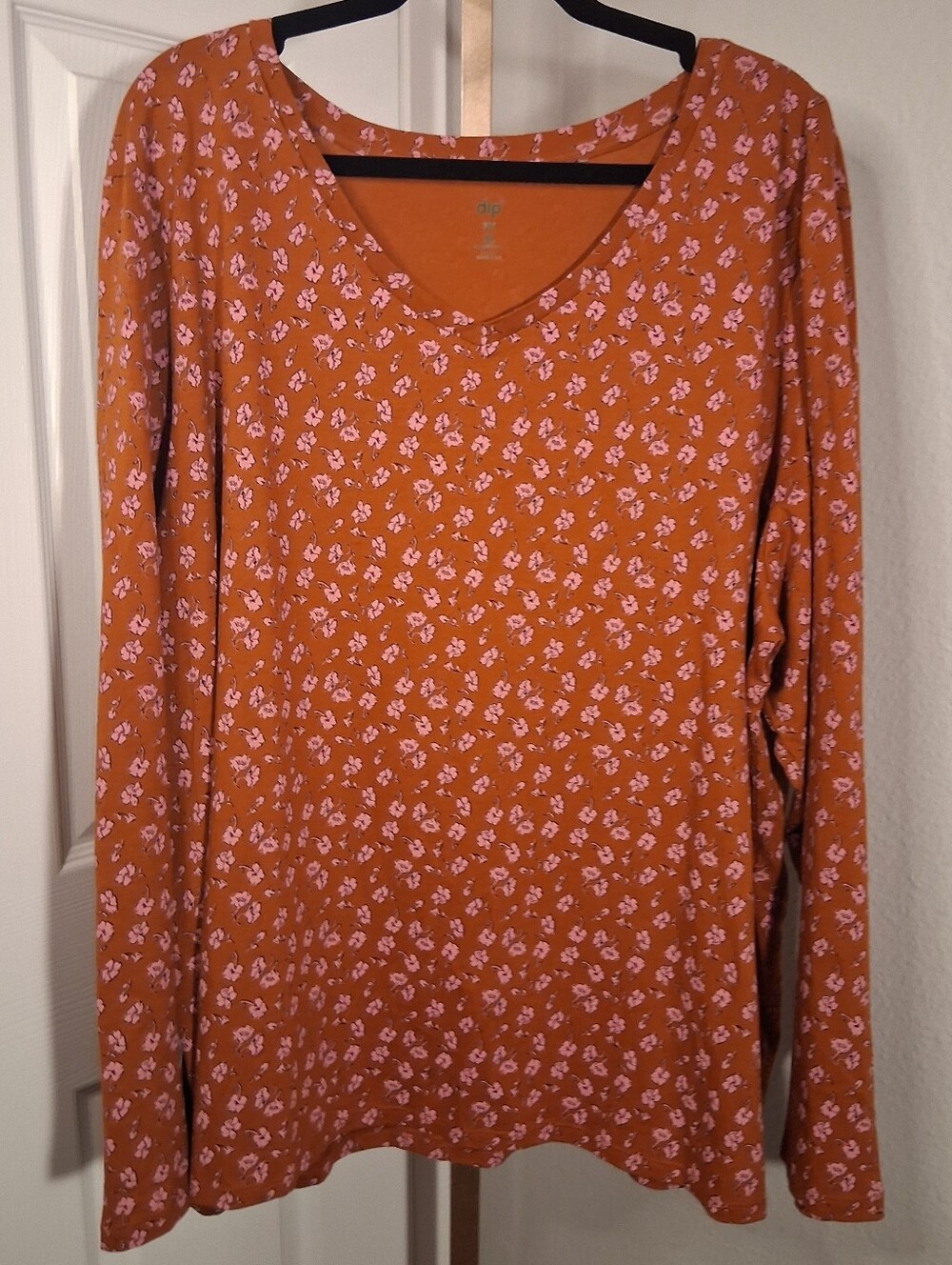 Dip Ladies Long Sleeve Floral T Shirt 3X